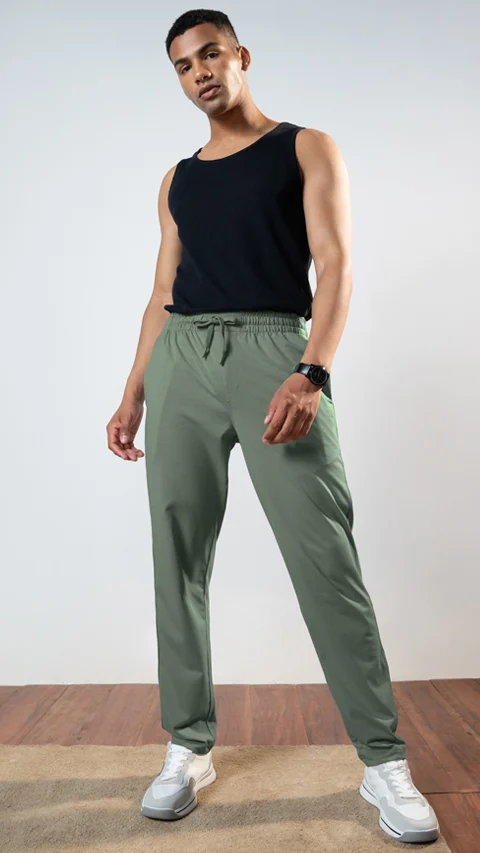 Statement Jersey Track Pant Prime Green