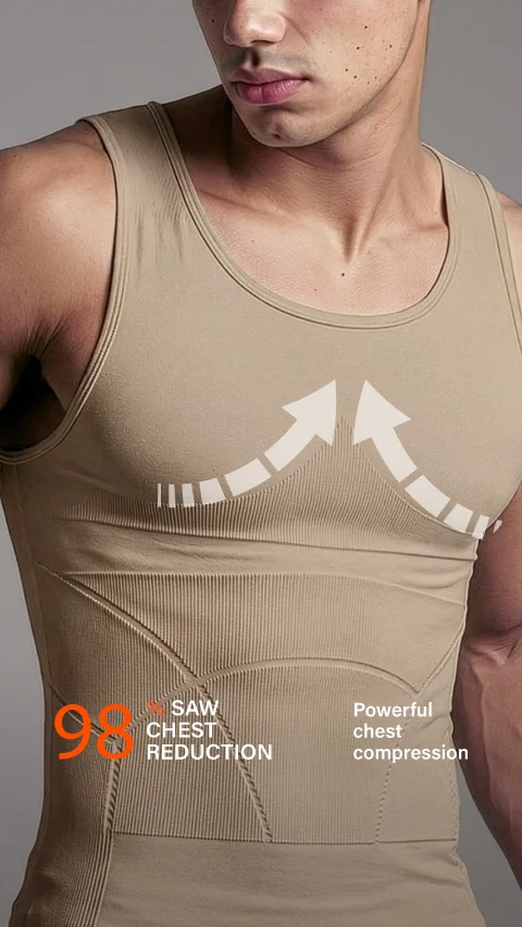 Form Shapewear Sleeveless Vest 2.0 High Compression Tummy Tucker- Sculpt Beige