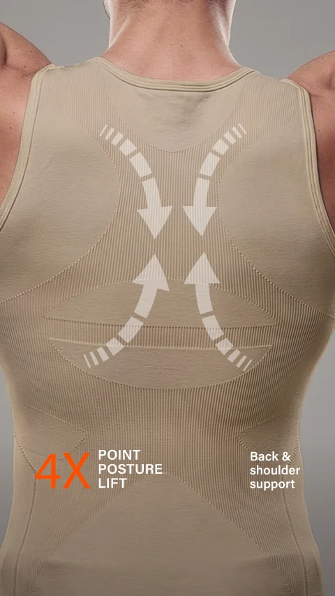 Form Shapewear Sleeveless Vest 2.0 High Compression Tummy Tucker- Sculpt Beige