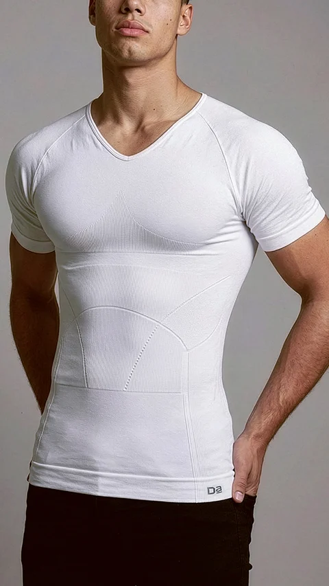 Form Shapewear Half-sleeve Vest 2.0 High Compression Tummy Tucker- Crisp White