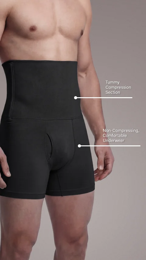 Form Shapewear Trunk High Compression Tummy Tucker- Sculpt Black