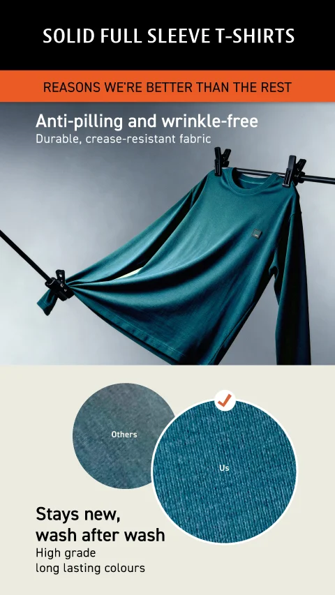 Fluid Full Sleeve T-Shirts Acadia Brown