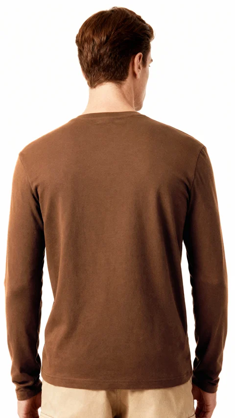 Fluid Full Sleeve T-Shirts Acadia Brown