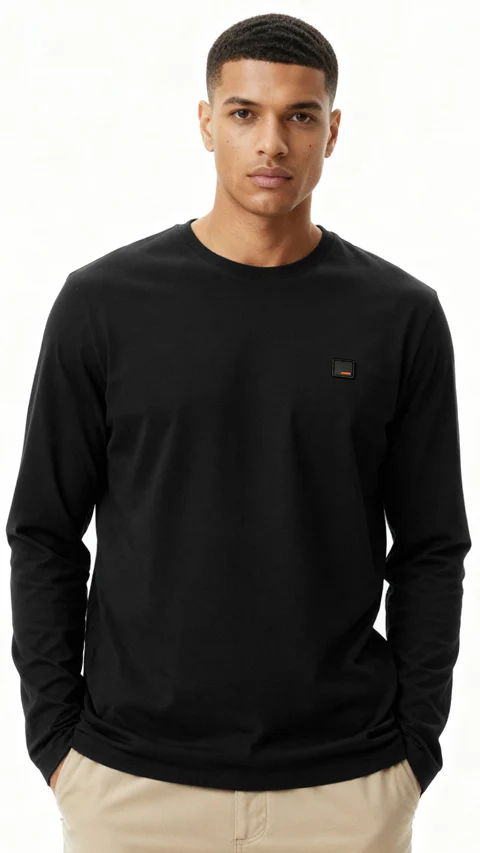 Fluid Full Sleeve T-Shirts Hyde Black