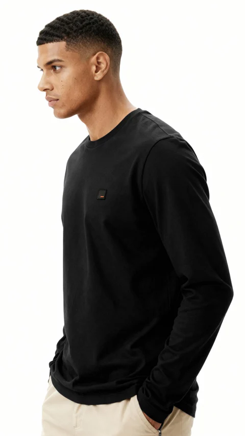 Fluid Full Sleeve T-Shirts Hyde Black
