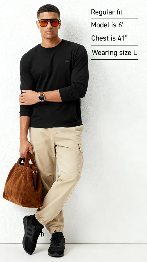 Fluid Full Sleeve T-Shirts Hyde Black