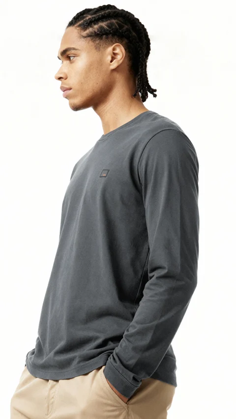 Fluid Full Sleeve T-Shirts Corbett Grey