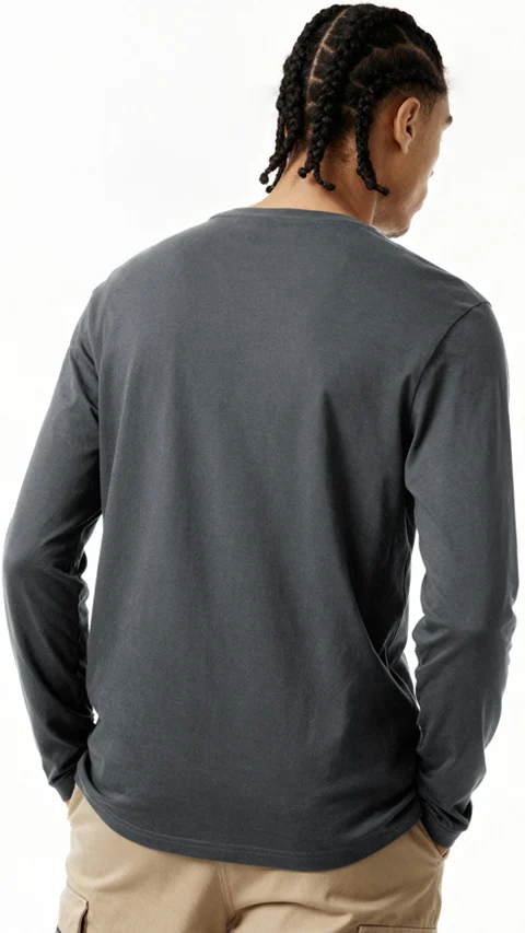 Fluid Full Sleeve T-Shirts Corbett Grey