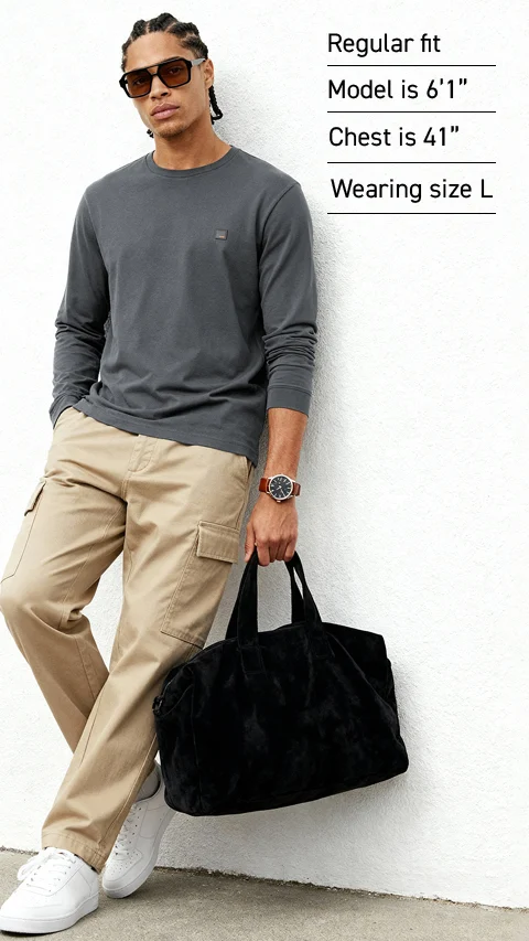 Fluid Full Sleeve T-Shirts Corbett Grey