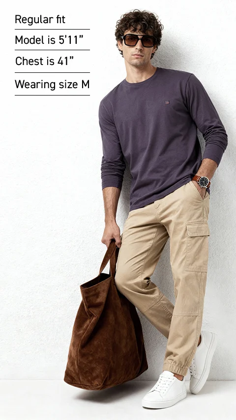 Fluid Full Sleeve T-Shirts Riverside Purple