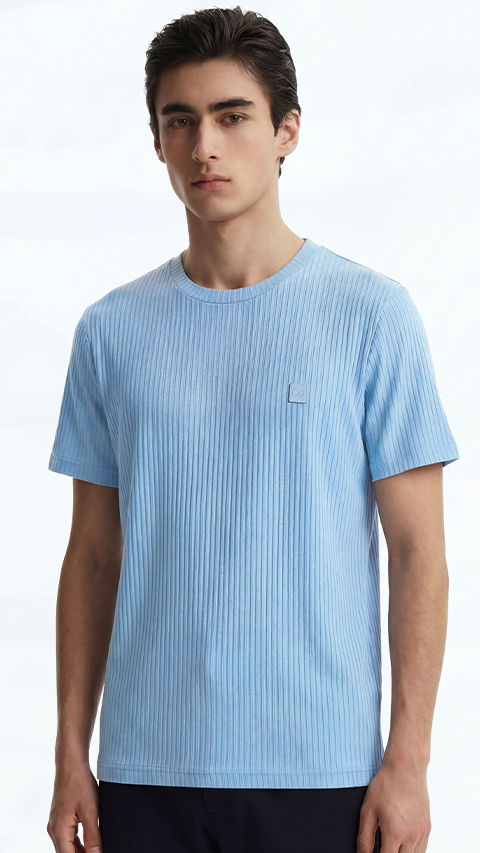 Striped T-Shirt Sunny Blue