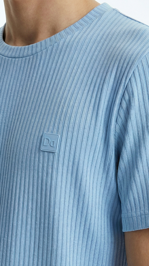 Striped T-Shirt Sunny Blue