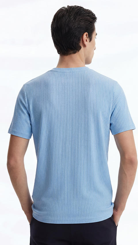 Striped T-Shirt Sunny Blue