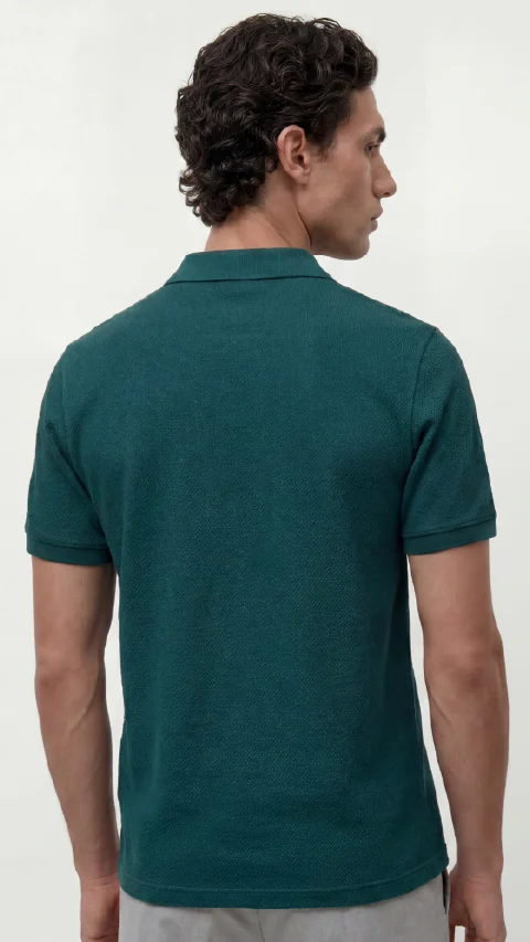 All Degree Johnny Collar Polo Luxe Teal