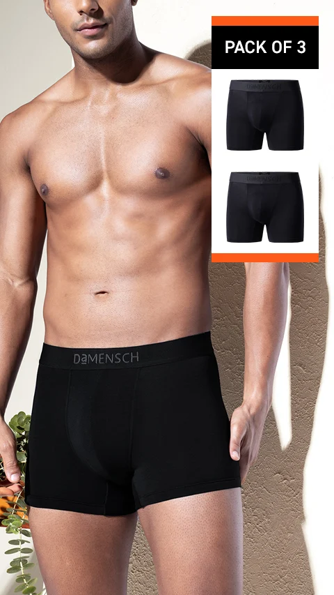 Deo-Soft Trunks Wayn Black
