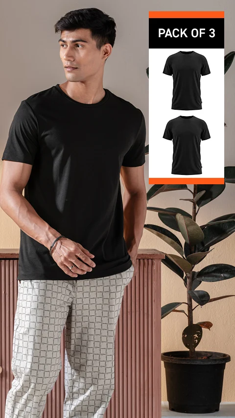 Breeeze Ultra-Light Solid T-Shirt Canopy Green Jet Black