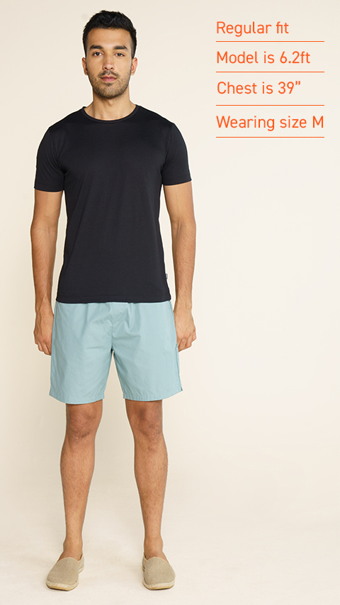 Crew Neck Tshirt Vortex Solid Basic