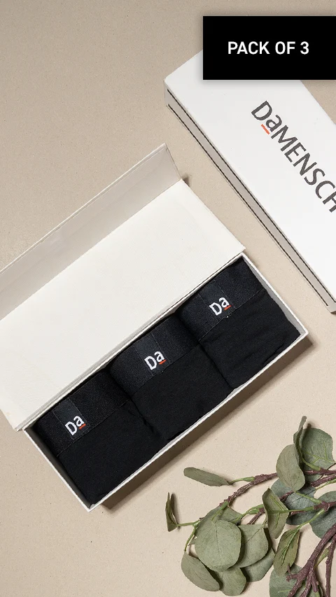 The Long Weekender Deo-Soft Briefs Box-G (Pack Of 3)
