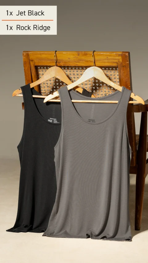 The Weekend Bamboo Vest Box-C (Pack of 2)