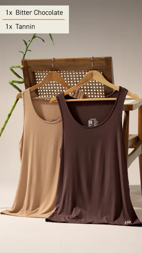 The Weekend Bamboo Vest Box-B (Pack of 2)