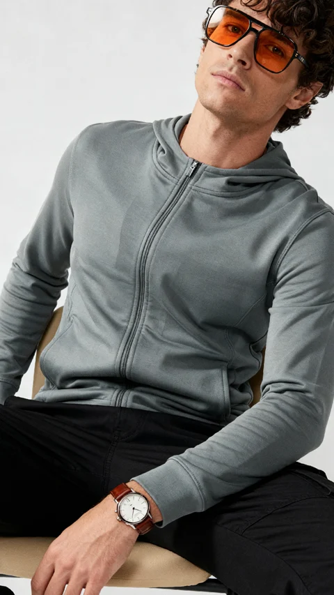 ReNEWd Zipper Hoodies City Grey