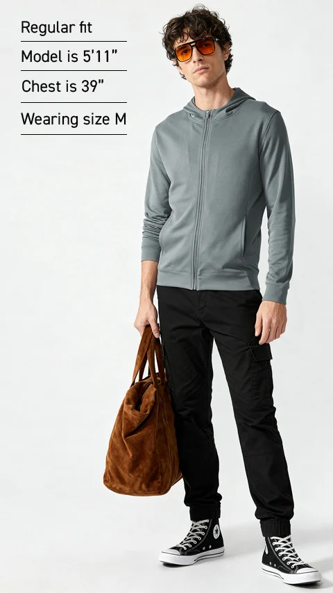 ReNEWd Zipper Hoodies City Grey