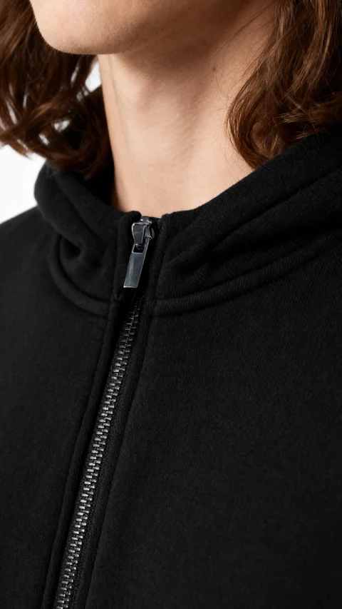 ReNEWd Zipper Hoodie Eclipse Black