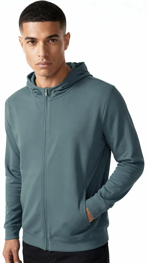 ReNEWd Zipper Hoodie Wave Blue