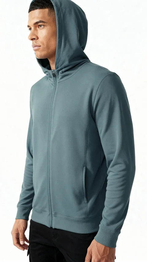 ReNEWd Zipper Hoodie Wave Blue
