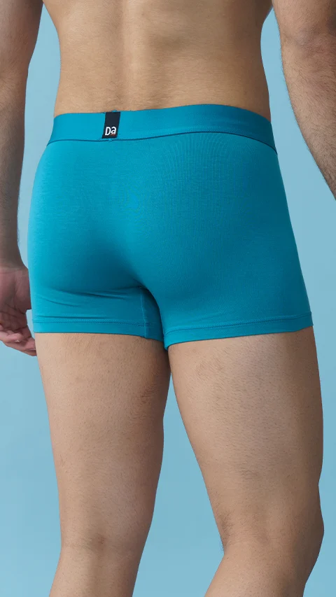 Deo-Soft Trunks Complete Black, Ocean Depths, Tango Red