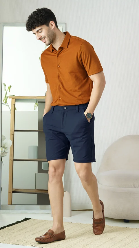 Constant Chino Shorts Jim Blue