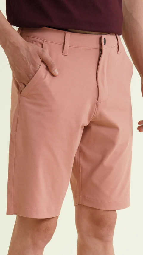 Constant Chino Shorts Ash Rose Pink