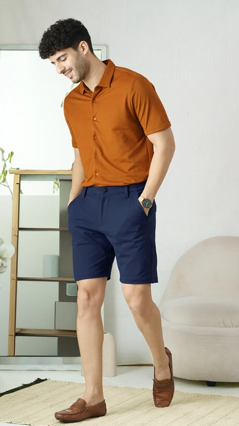 Constant Chino Shorts Jim Blue