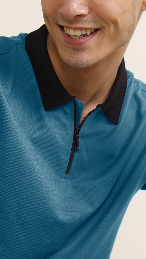 Constant All-Degree Pique Polo Tidal Teal