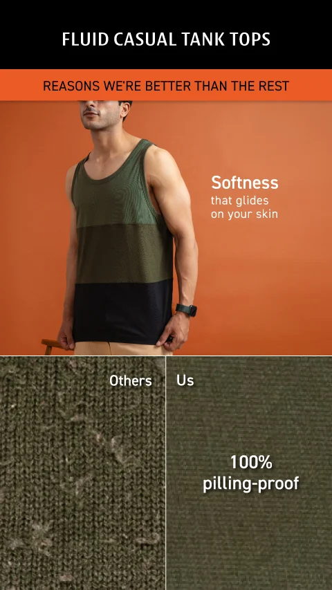 Fluid Casual Tank Tops Red & Black Splicing