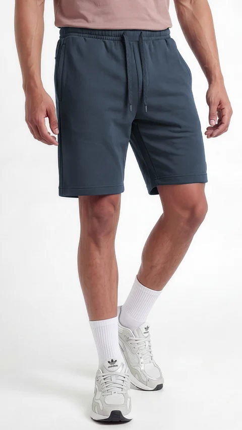 Statement Jersey Shorts Mirage Blue