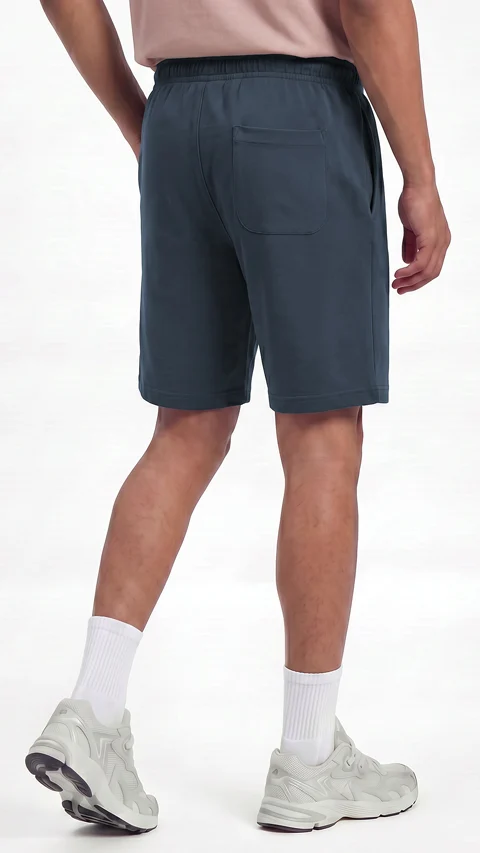 Statement Jersey Shorts Mirage Blue