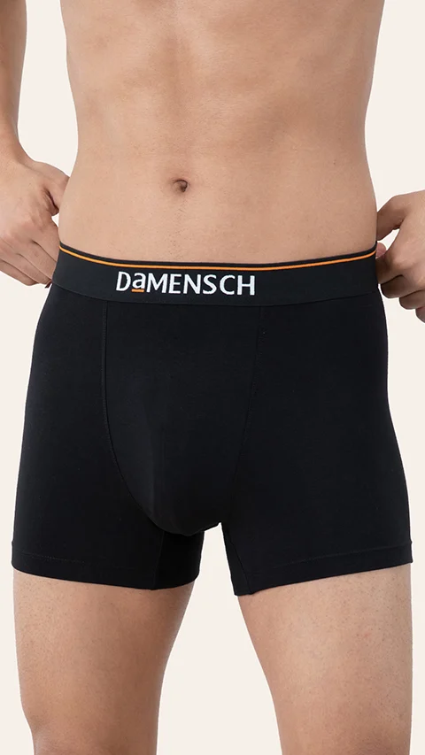 Value Deal Deo-Cotton Trunks- Teal Trust, Black Knight