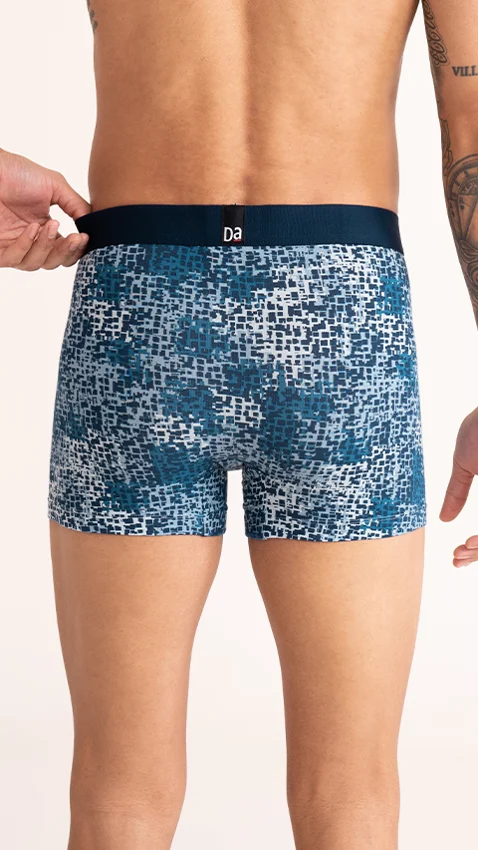 Value Deal Deo-Cotton Trunks- Dark Ivy, Soft Chambray