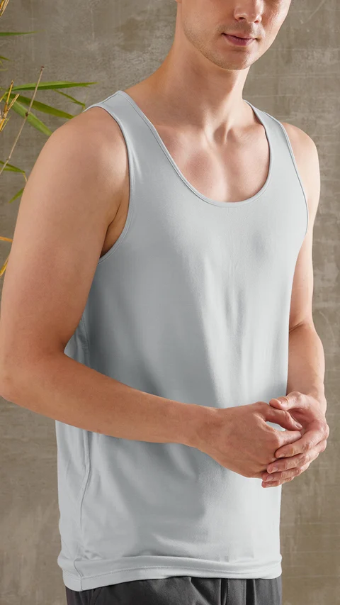 Neo-Skin Bamboo Vest Round Neck Micro Chip