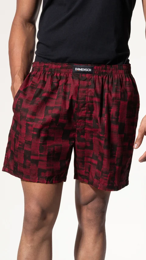 BREEEZE Ultra-light Boxer Shorts Stroky Wine