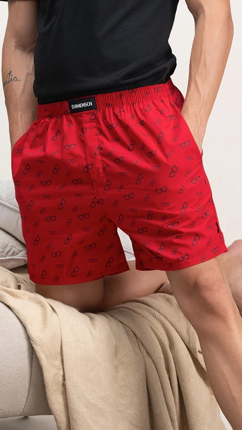 BREEEZE Ultra-light Boxer Shorts Tahiti Red