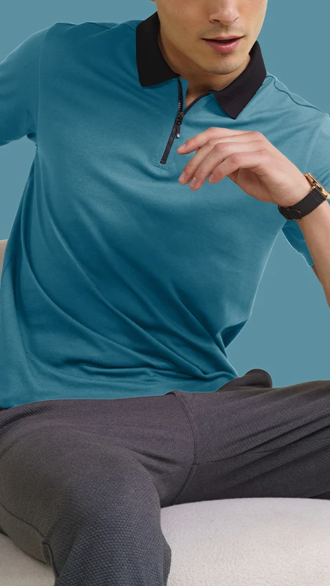 Constant All-Degree Pique Polo Tidal Teal