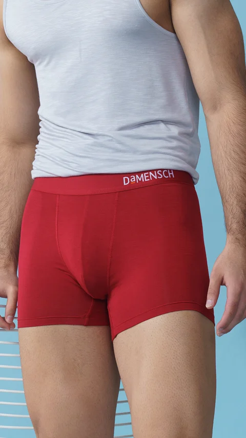 Deo-Soft Trunks Bold-Tango Red