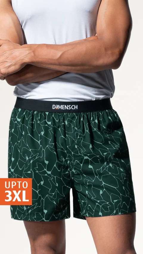 BREEEZE Ultra-light Inner Boxers Crackle Green