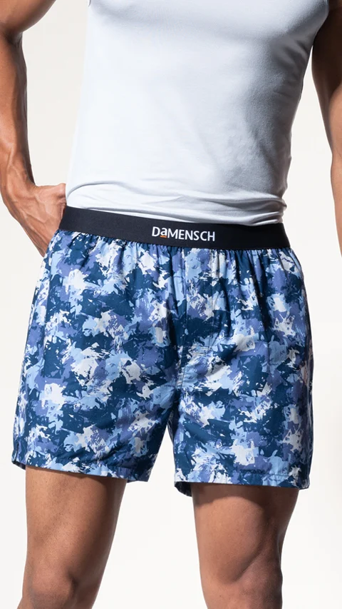 BREEEZE Ultra-light Inner Boxers Blue Camo Splash