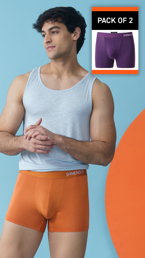 Value-Deal Deo-Soft Trunks Gold Flame, Very Voilet