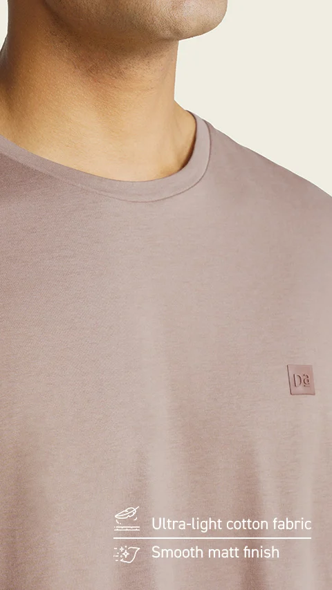 Breeeze Ultra-Light Solid T-Shirt Soothing Pink