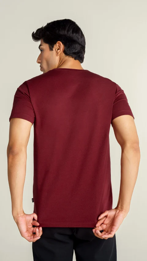 Breeeze Ultra-Light Solid T-Shirt Royal Red