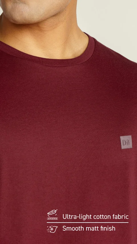 Breeeze Ultra-Light Solid T-Shirt Royal Red